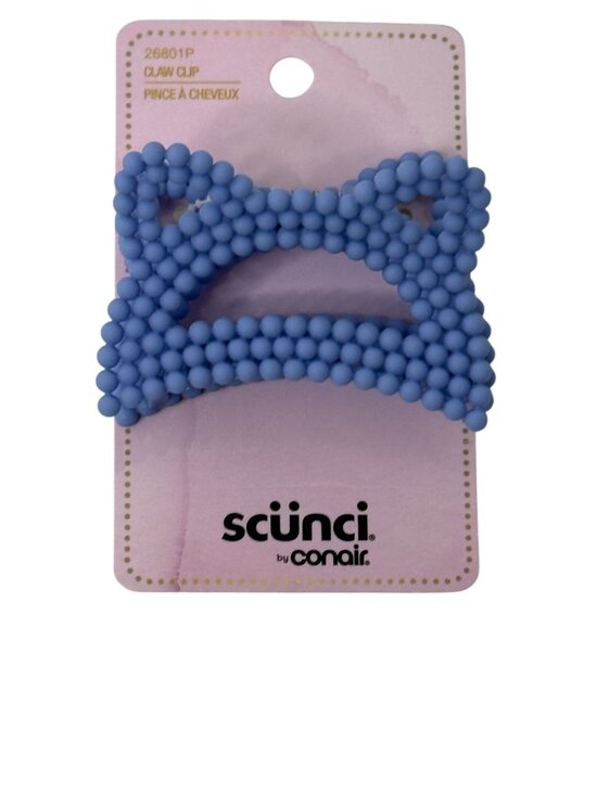scunci Accessories - Scunci Blue Bubble Claw Hair Clip Large Matte Beaded New